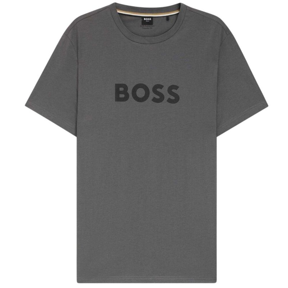 Boss Mens Logo Cotton T-Shirt / Dark Grey